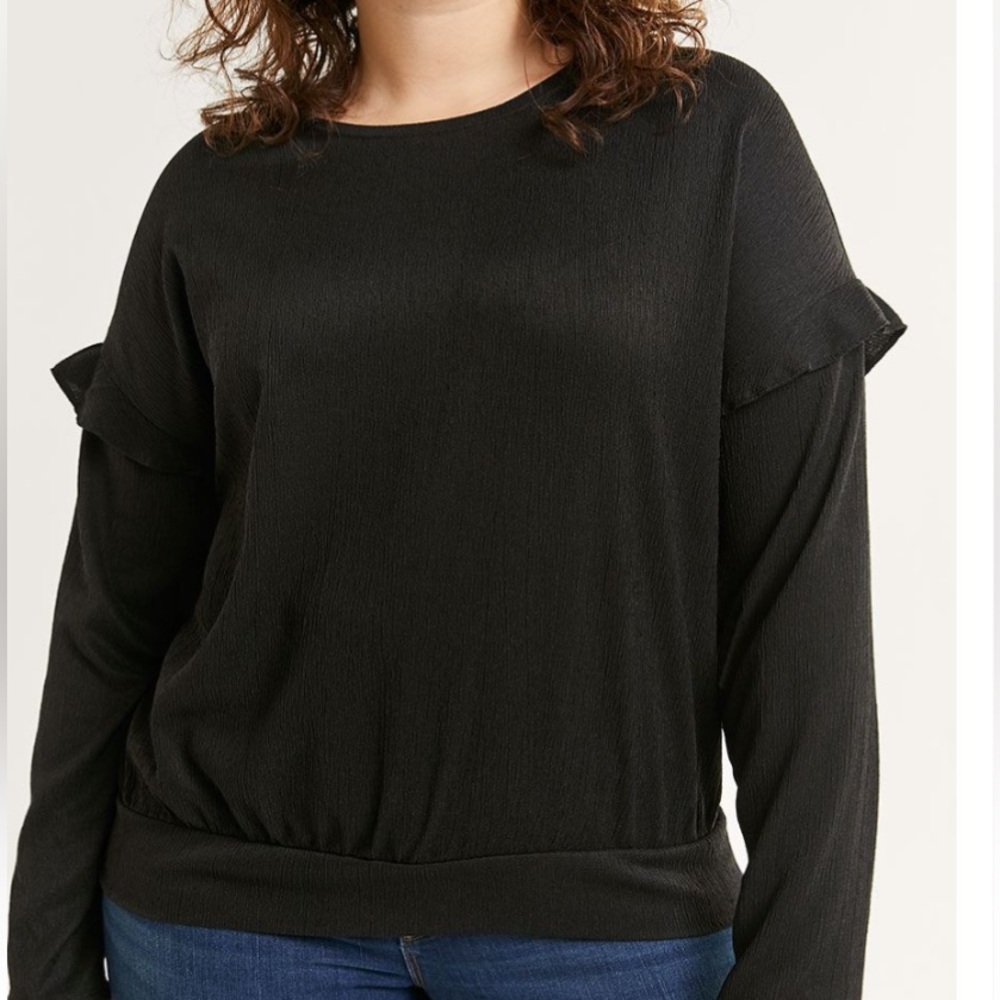 Ruffle Long Sleeve Top